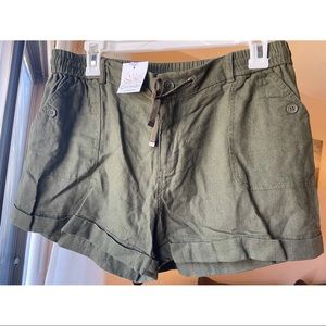 Olive green shorts